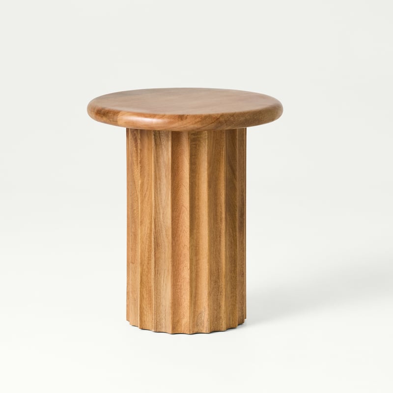 Reed Walnut Side Table