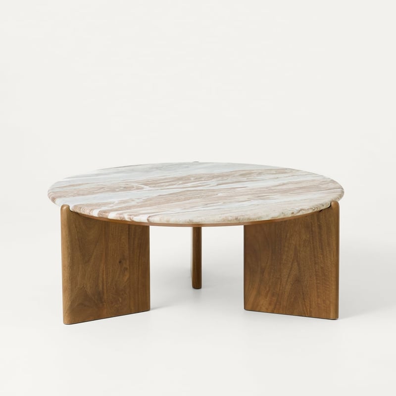 Marmo Toronto & Walnut Marble Coffee Table