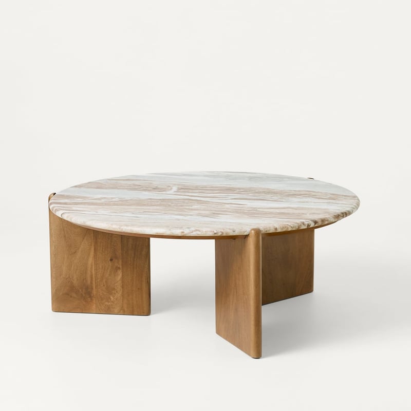 Marmo Toronto & Walnut Marble Coffee Table