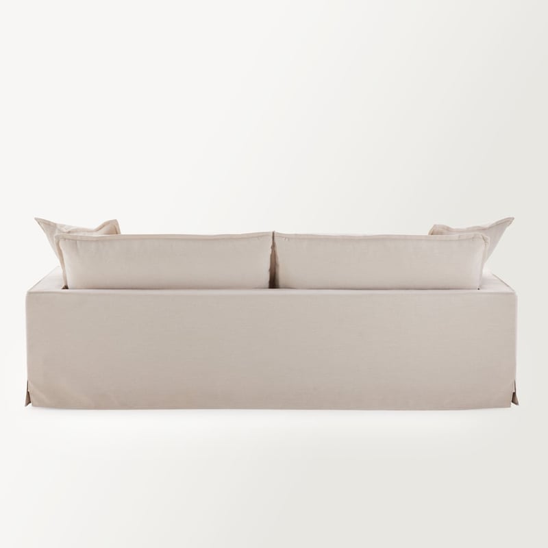 River Beige Linen 3 Seater Sofa