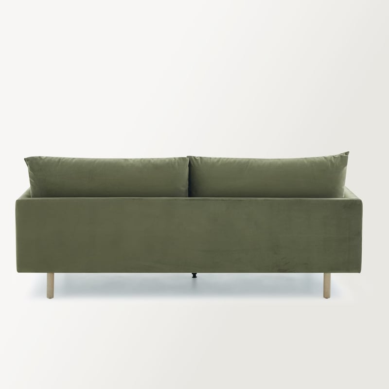 Morrison Olive Velvet 3 Seater Sofa