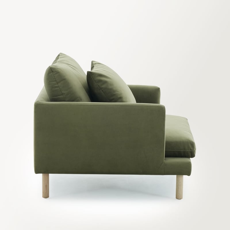 Morrison Olive Velvet Armchair