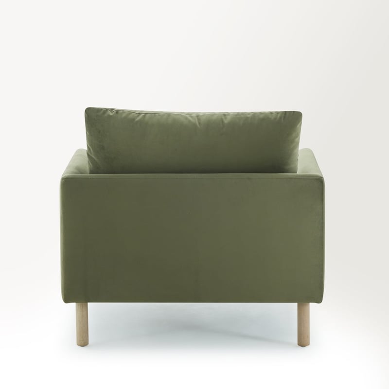 Morrison Olive Velvet Armchair