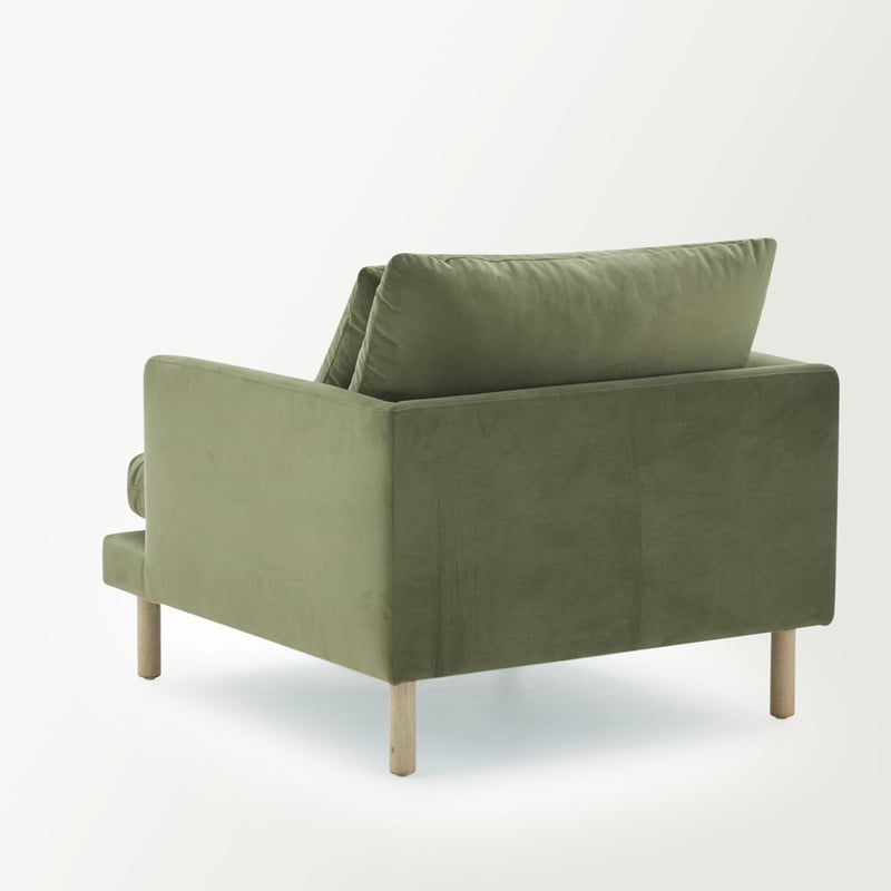 Morrison Olive Velvet Armchair