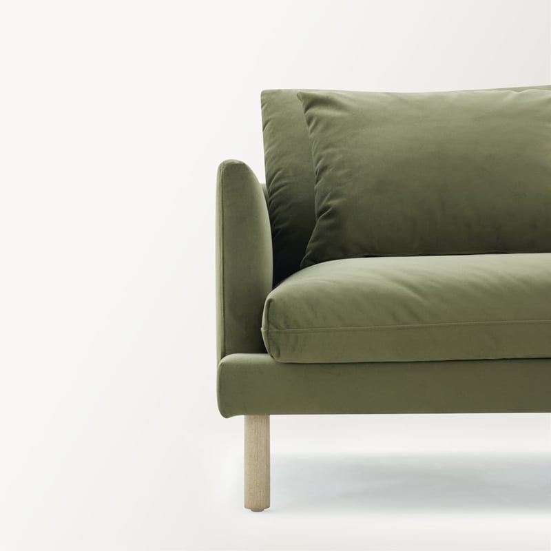 Morrison Olive Velvet Armchair