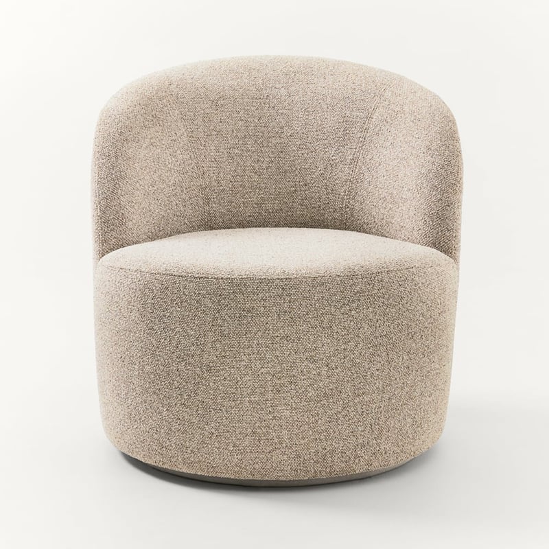 Bonnie Serenity Beige Swivel Armchair