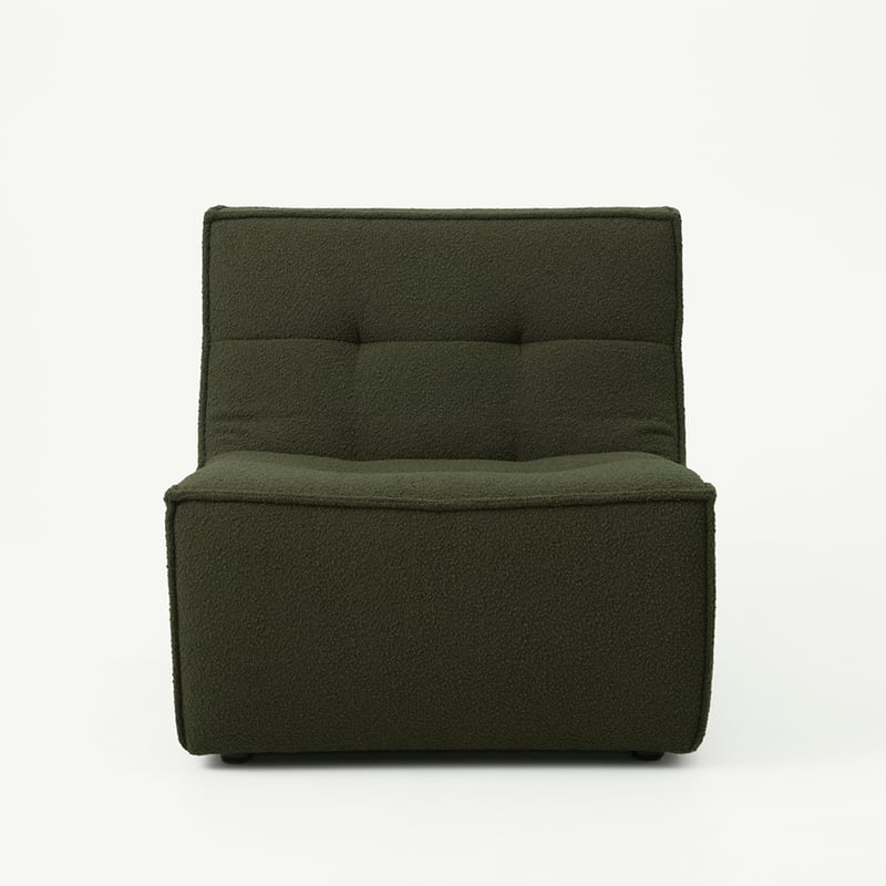 Otis Forest Boucle Lounge Chair 1 Seater
