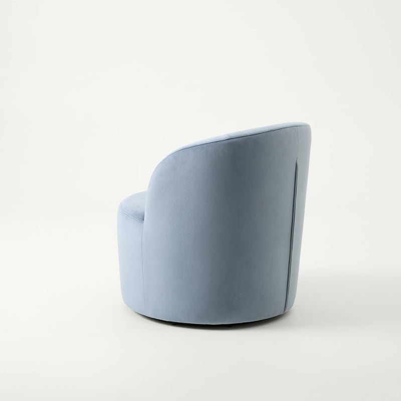 Bonnie Aurora Velvet Swivel Chair