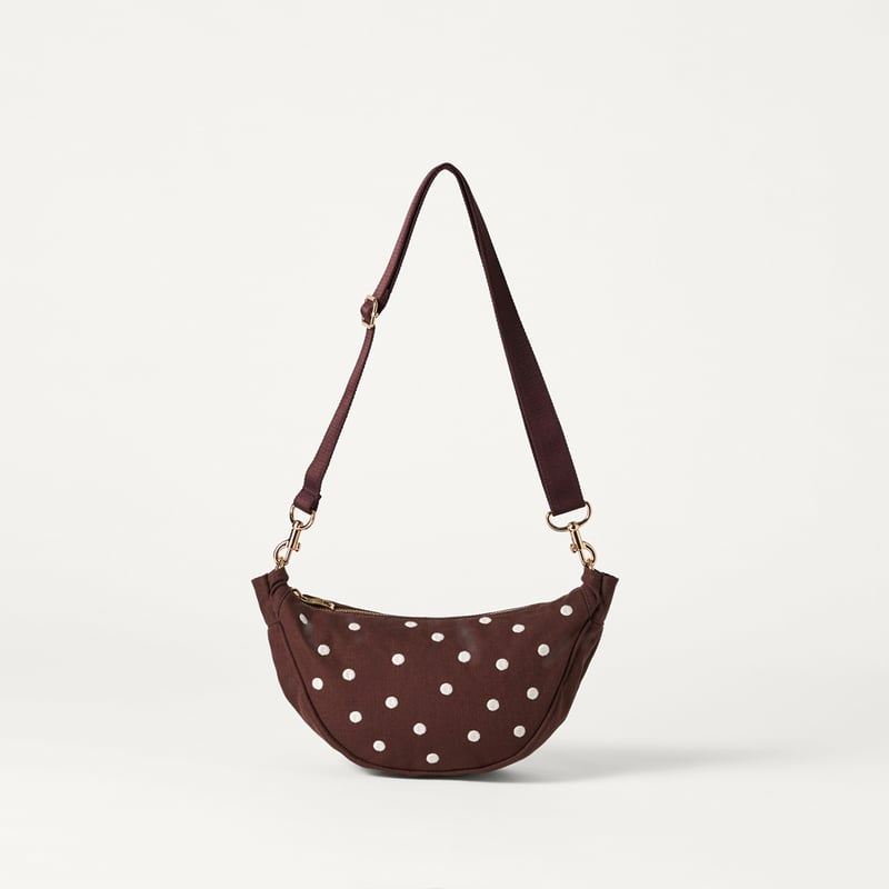 Polka Dot Chocolate Cross Body Bag