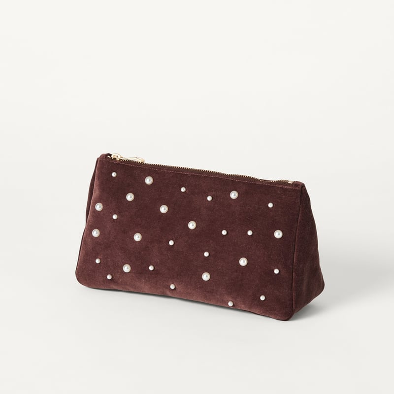 Pearls Chocolate Glam Bag