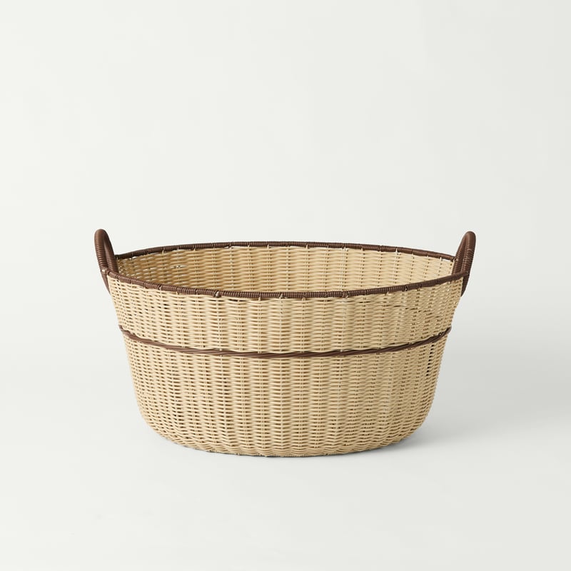 Piper Cream & Chocolate Wash Basket