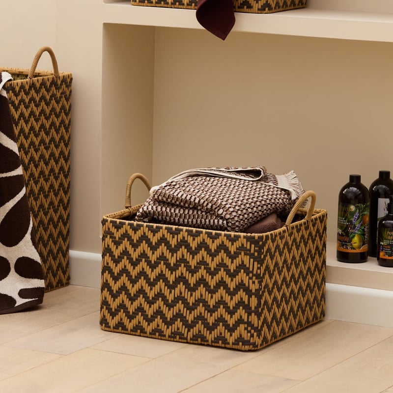 Zahara Chocolate & Natural Storage Basket