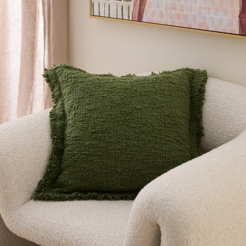 Leiden Chive Boucle Cushion
