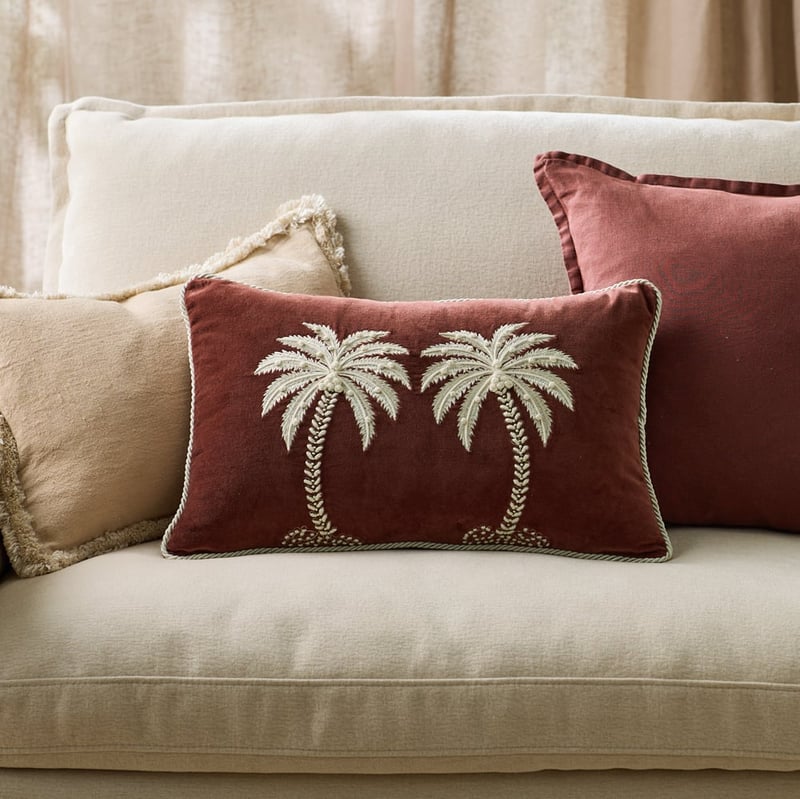 Majesty Palm Coffee Cushion