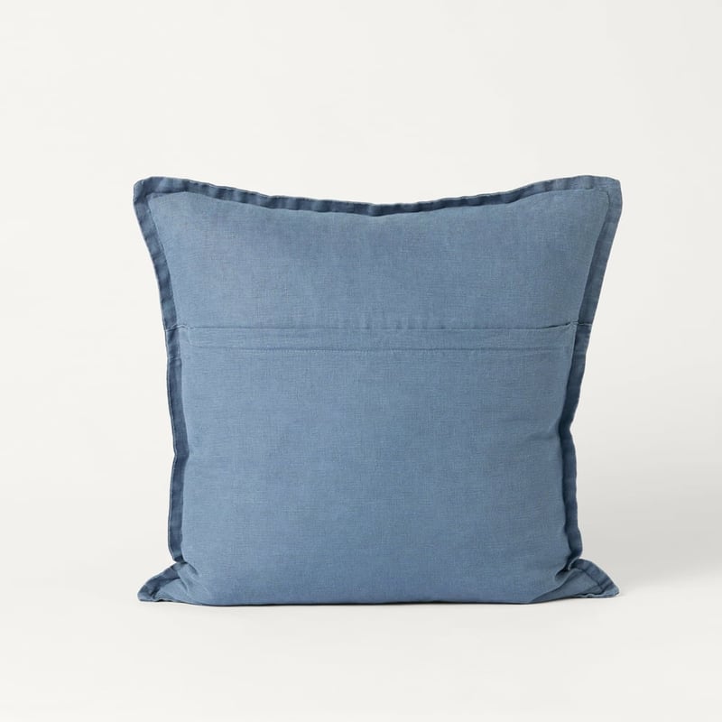 Belgian Denim Vintage Washed Linen Cushion