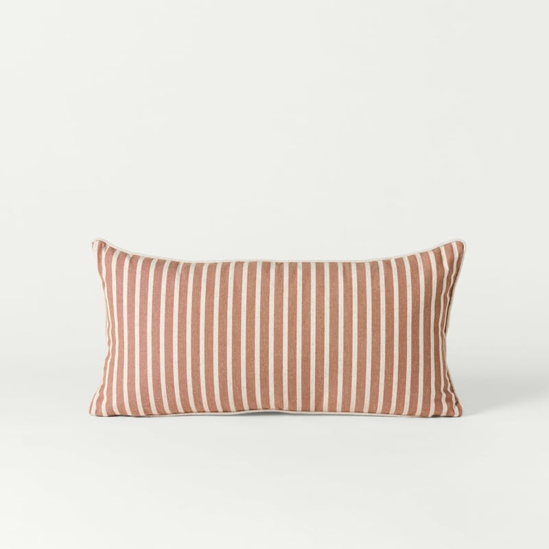 Tommy Brown & Natural Stripe Bolster Cushion