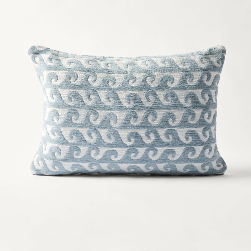 Barrel Blue Wave Cushion