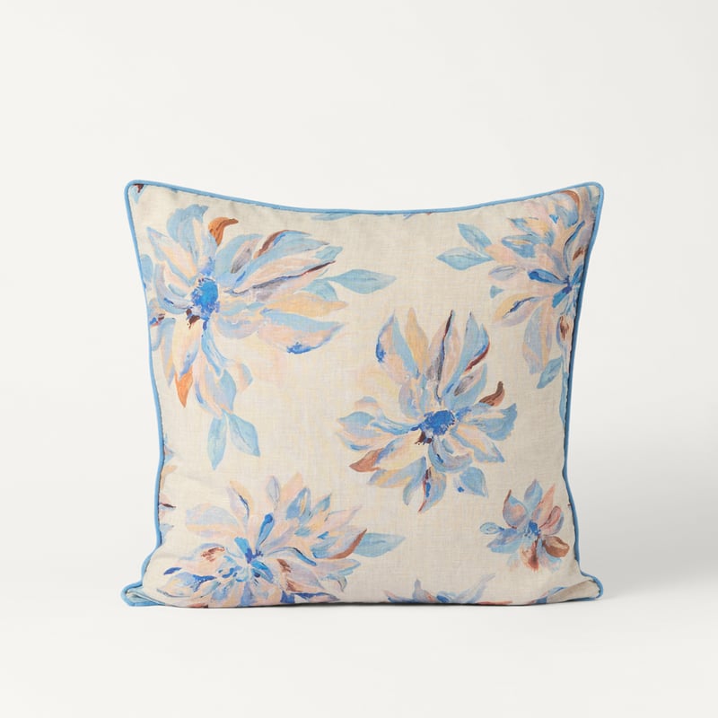 Solene Summer Sky Floral Cushion