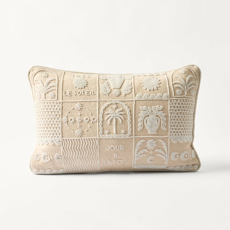 Day Dreaming White Cushion