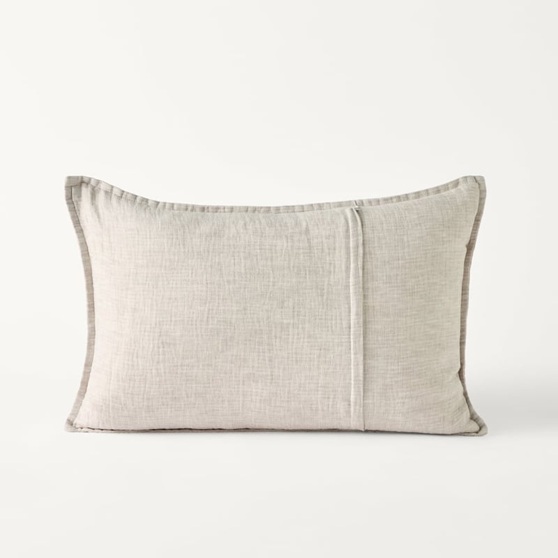 Belgian Glacier Vintage Washed Linen Marle Cushion