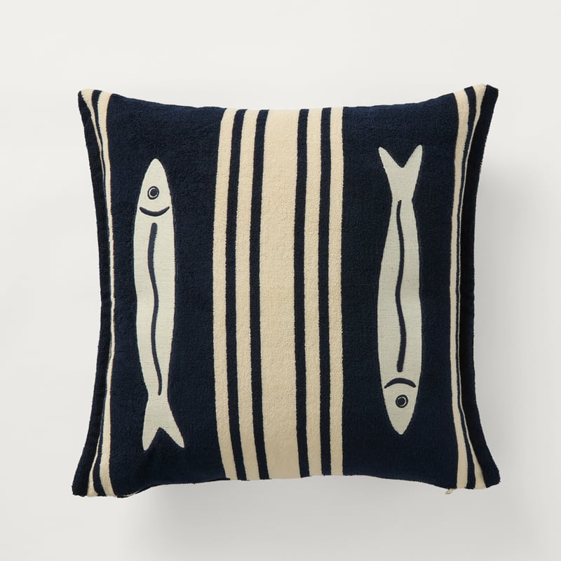 Jervis Navy Terry Outdoor Cushion