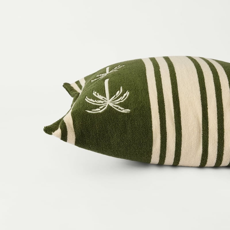 Jervis Green Terry Outdoor Cushion