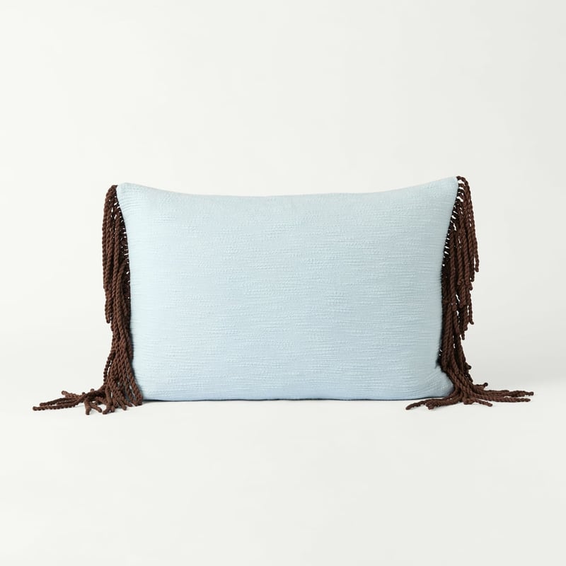 Parker Blue & Chocolate Cushion