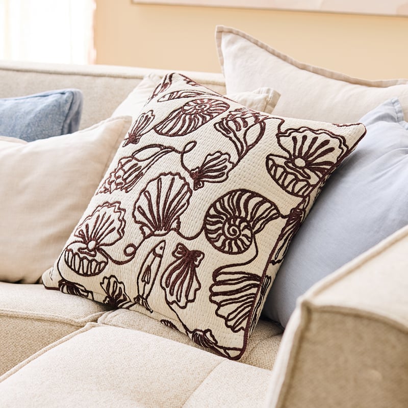 Sea Swirl Chocolate Cushion