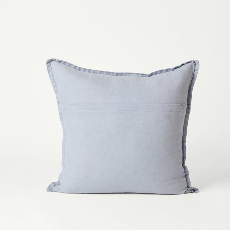 Belgian Light Denim Vintage Washed Linen Cushion