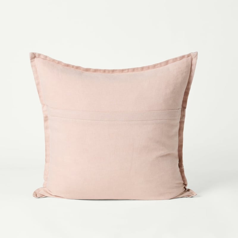 Belgian Nude Pink Vintage Washed Linen Cushion