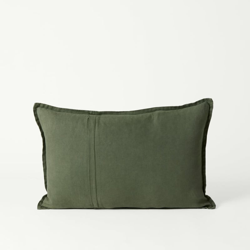 Belgian Pine Vintage Washed Linen Long Cushion