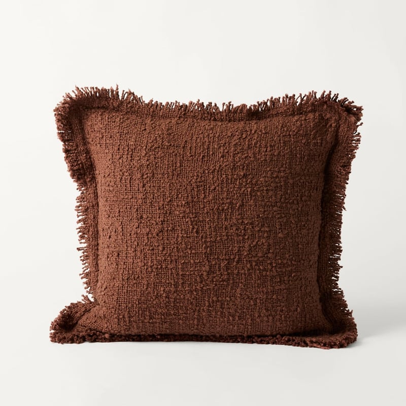 Leiden Chocolate Boucle Cushion