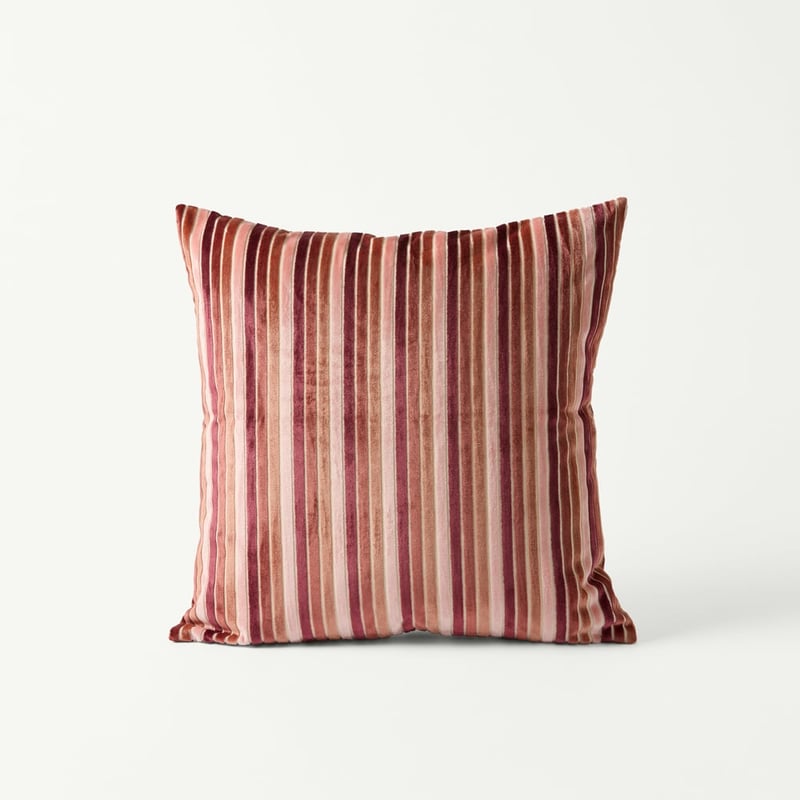 Etro Cedar Stripe Velvet Cushion