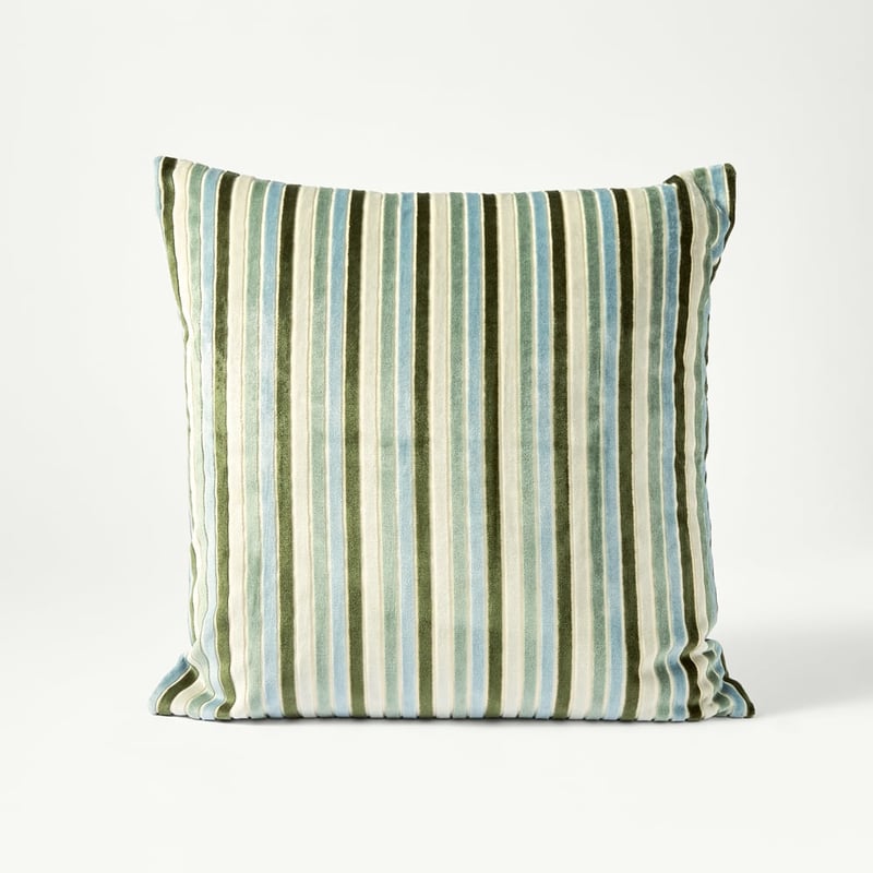 Etro Seaspray Stripe Velvet Cushion
