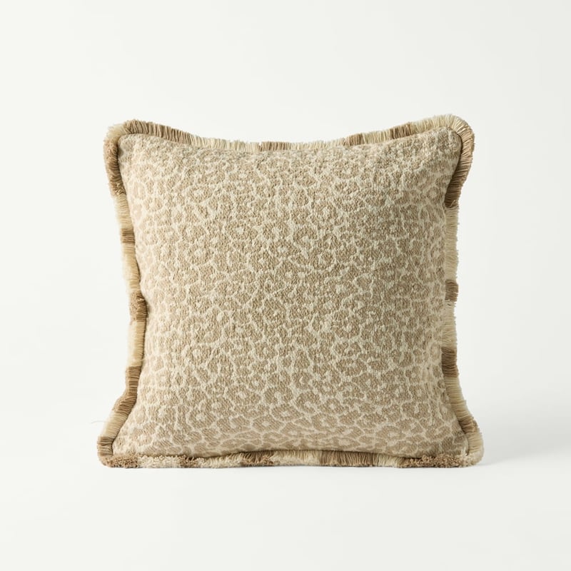 Shadow Coconut Leopard Cushion