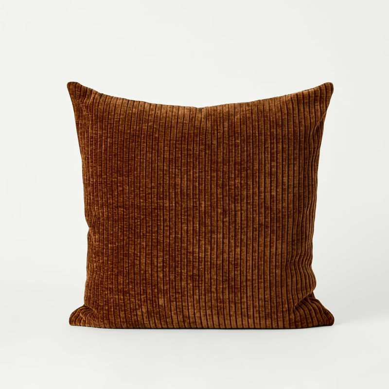 Rosedale Corduroy Rust Cushion