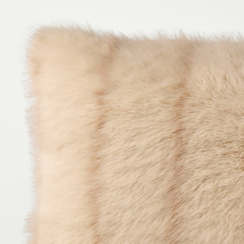 Lucerne Pebble Recycled Fur Cushion