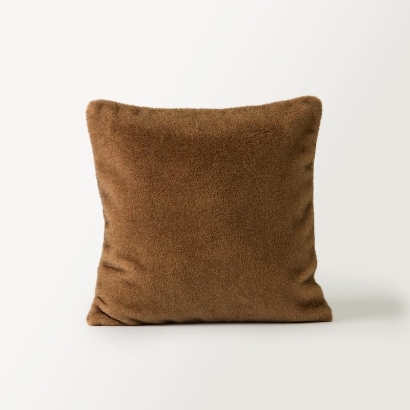 Zurich Pecan Recycled Fur Cushion