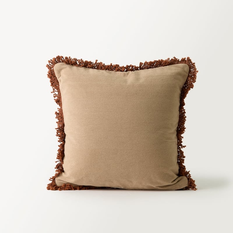 Jaguar Brown Palm Cushion