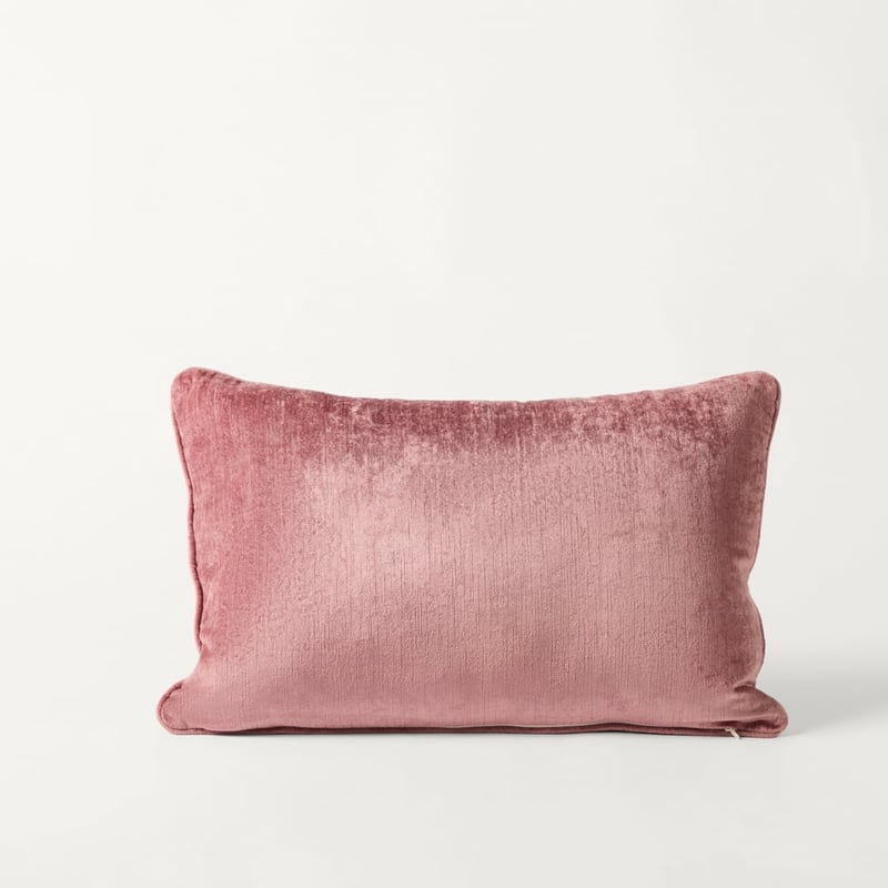 Aurora Velvet Mulberry Floral Cushion