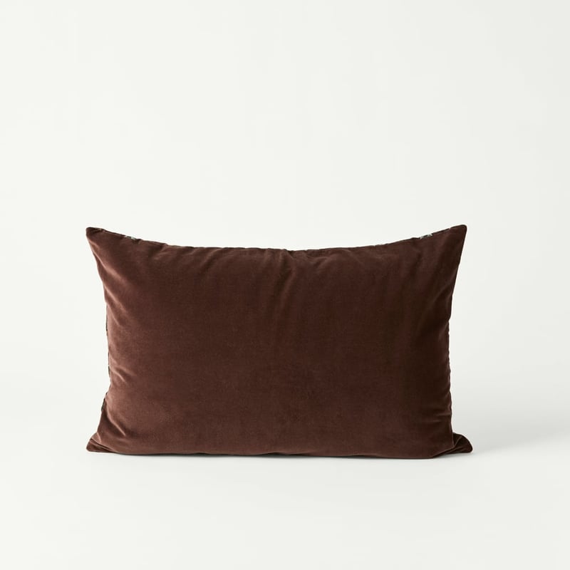 Ornate Raisin Palm Cushion