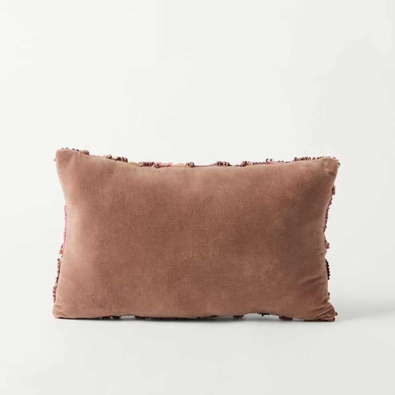 Ember Floral Beaded Mulberry Cushion