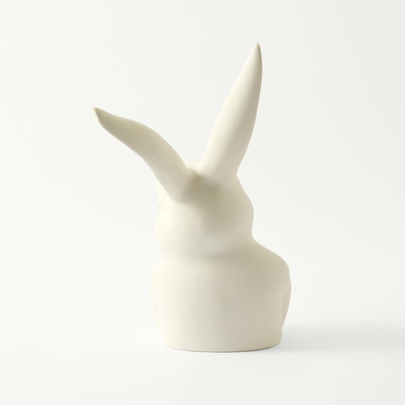 Bunny White Large Statue