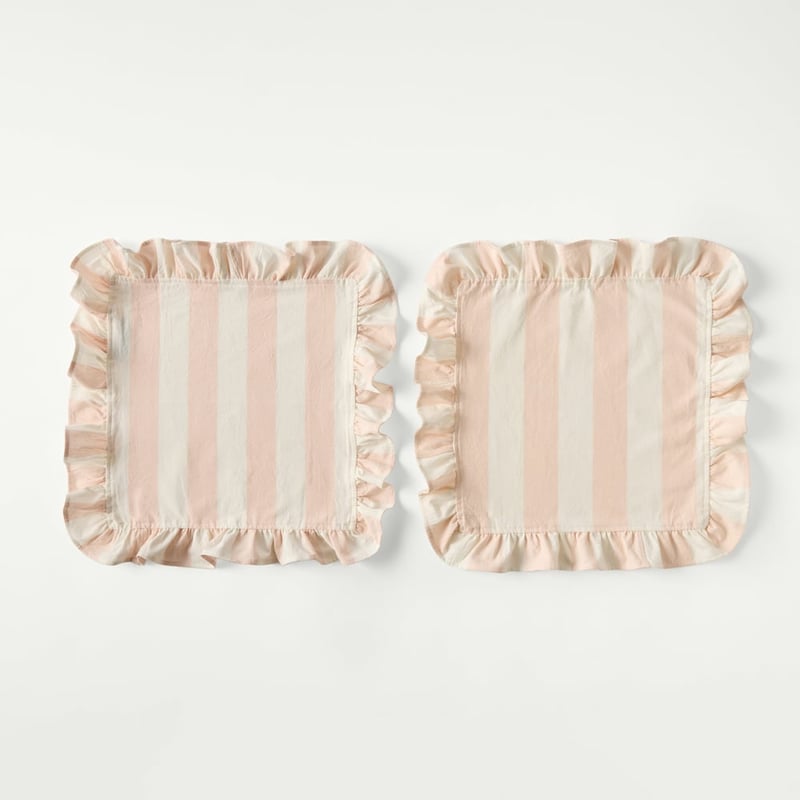 Francesca Frill Whisper Pink Napkins Pack of 2