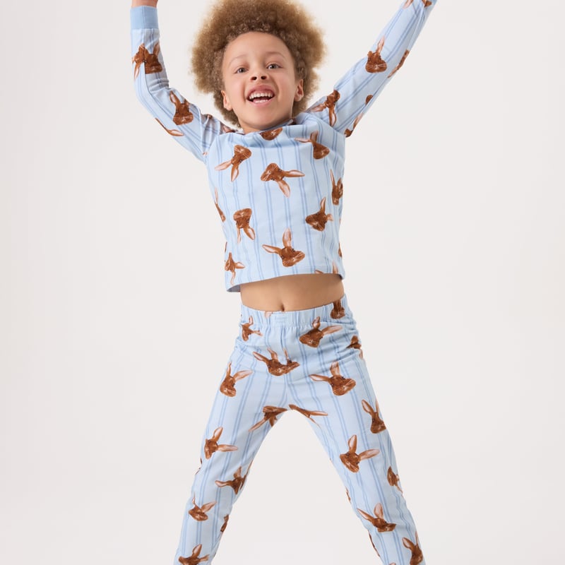 Kids Easter Blue Long Pyjama Set