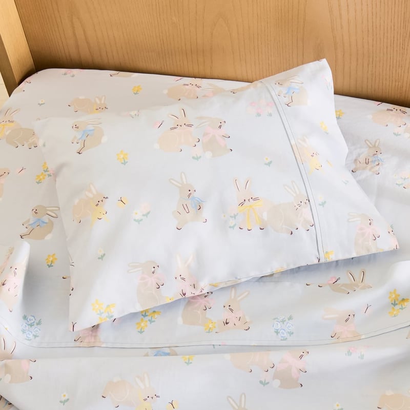 Easter Sweet Bunnies Blue Sheet Set