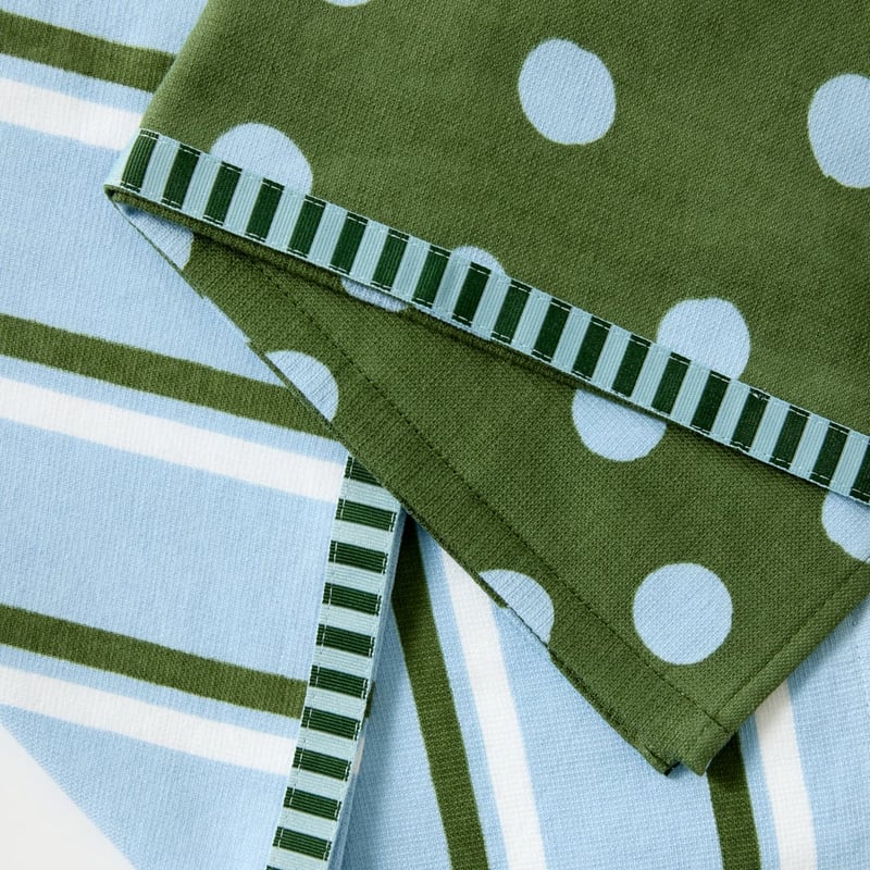 Easter Bunny Nordic Blue Spot Tea Towel Pack of 2