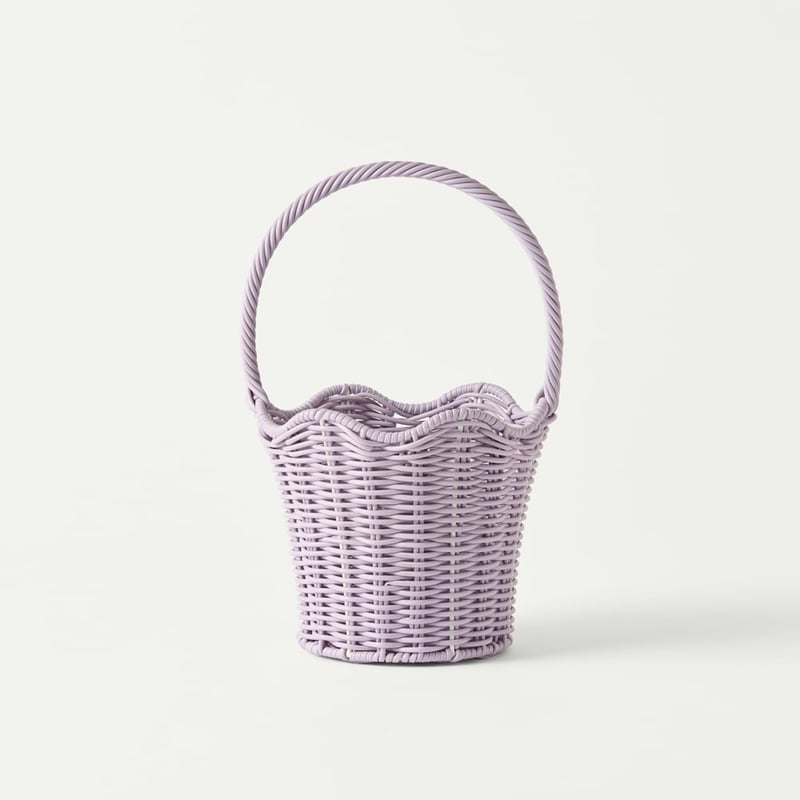 Bow Lilac Carry Basket