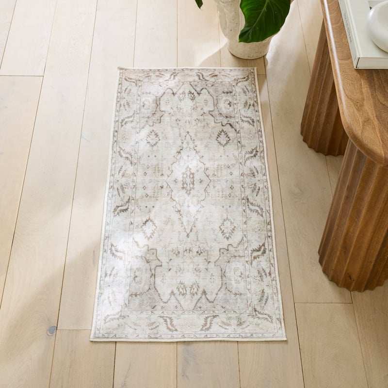 World's Softest Yasmin Grey Washable Indoor Runner