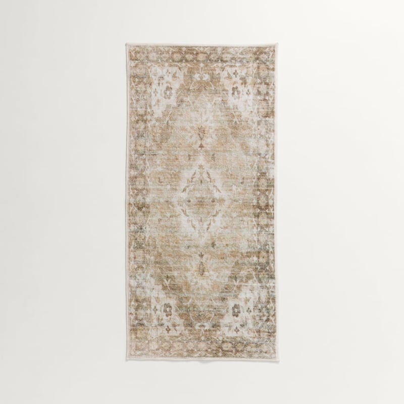 World's Softest Parisa Green Washable Indoor Runner
